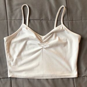 White ROMWE tank top, size 4, never worn but no tags
